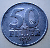 1.881 UNGARIA 50 FILLER 1968, Europa, Aluminiu