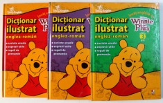INVAT ENGLEZA CU WINNIE DE PLUS - DICTIONAR ILUSTRAT ENGLEZ - ROMAN , VOLUMELE I - III , 2012 foto