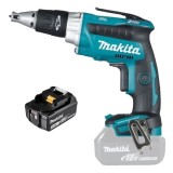 Makita DFS250Z + BL1830B - Masina de insurubat 15 Nm + Acumulator Li-Ion 18 V 3 Ah