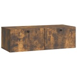 vidaXL Oglindă TV montată pe perete Stejar fumuriu 98 x 41 x 30 cm 898020