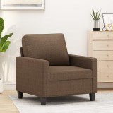 VidaXL Fotoliu canapea, maro, 60 cm, material textil