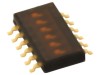 Comutator DIP-SWITCH OMRON Electronic Components A6H-6102, 6 Sectiuni, Montare SMT, ON-OFF, Glisor Plat