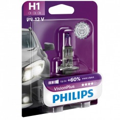 Bec Halogen H1 Philips Vision Plus, 12V, 55W