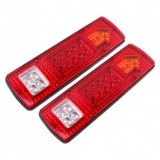 Lampa Stop LED 12V Remorca, Camion, Auto, Barca - 300mm, Rosu/Galben/Alb, Durabila, Impermeabila