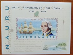 NAURU-&#039;&#039;200 ANIV. de la primul contact cu navigatori europeni&#039;&#039; -colita&#039;&#039;.-MNH NESTAMP. -vezi scan