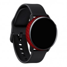 Folie Skin Pentru Samsung Galaxy Watch Active 2019 (2 Buc) - ApcGsm Wraps Carbon Geranium Red