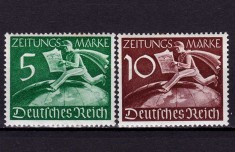 ✅ (S40) Germania Reich 1939 &quot; Marci pentru ziare &quot; serie completa Michel Z 738/739 , MNH - posibil mic spot