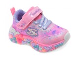 Pantofi sport SKECHERS roz, ETERNAL HEART LIGHTS, din material textil