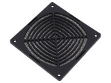 Protecție Plastic 120x120mm cu Șurub și Filtru Negru