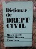 Dicționar de Drept Civil - Mircea Costin, Mureșan, Ursa - Editura Științifică 1980, 549 pagini