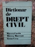 Dicționar de Drept Civil - Mircea Costin, Mureșan, Ursa - Editura Științifică 1980, 549 pagini