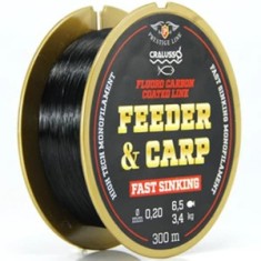 Fir Monofilament Cralusso Feeder &amp;amp; Crap Fast Sinking, Negru, 0.22mm, 150m foto
