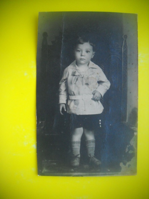 HOPCT RO 396 U COPIL /BAIAT -FOTOGRAFIE VECHE-TIP CP