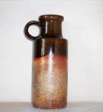 Vaza ceramica smaltuita fat lava - Cascade glaze - SCHEURICH 401-20 W.Germany