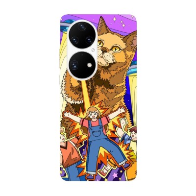 Husa compatibila cu Huawei Nova Y70 model cat invasion, Silicon, TPU, Viceversa foto