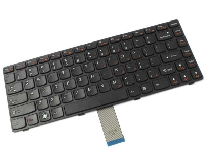 Tastatura Lenovo Neagra IdeaPad Y400 Win 8 Rama foto