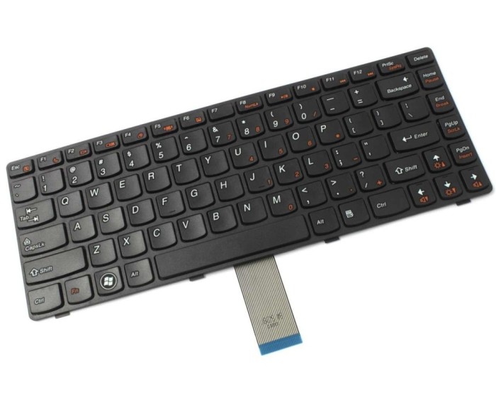 Tastatura Lenovo Neagra IdeaPad Y400 Win 8 Rama