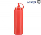 STICLA DISPENSER PENTRU SOSURI 500 ML, ROSU, CHEF LINE, COOKING BY HEINNER