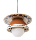 Cumpara ieftin Pendul Deco Republic &bdquo;Radacini &ndash; Strachina&rdquo; E27, 1x60W, ceramica autentica Corund