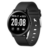 Cumpara ieftin Ceas Smartwatch Techstar&reg; KW19 Negru, 1.3 inch HD Rotund, Monitorizare Cardiaca, Tensiune. Oxigenare, Bluetooth 4.0