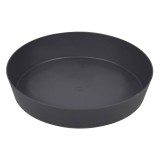 Farfurie Rotundă pentru Ghiveci de Flori din Plastic Antracit, CMCLASS