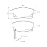 Brembo set placute frana, frana disc Prime Line