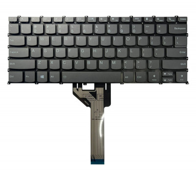 Tastatura Laptop, Lenovo, Yoga Slim 6 14IRH8 Type 83E0, 83BL, iluminata, gri, layout us foto