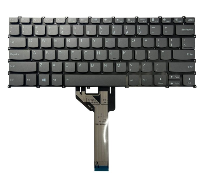 Tastatura Laptop, Lenovo, Yoga Slim 6 14IRH8 Type 83E0, 83BL, iluminata, gri, layout us