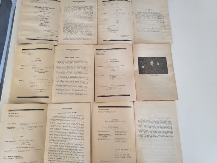 Brosuri Program Filarmonica George Enescu - 18 buc