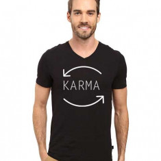 Tricou barbati negru - Karma - 2XL