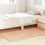 VidaXL Covor shaggy cu pom &icirc;nalt, NAVARRA, bej, 80x150 cm, poliester