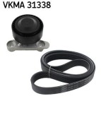 Set curea transmisie cu caneluri Skoda Citigo; VW Up! Motor 1.0, 1.0 CNG, 1.0 EcoFuel, lungime 1000 mm, 21.36 mm, OE 04C145299B