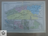 Harta color colonii franceze 1900 - Algeria