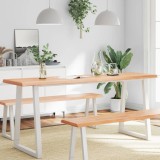 Blat Masa Lemn Stejar Maro 180x40 cm Margine Organica Grosime 2-6 cm