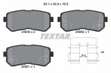 Set placute frana TEXTAR 2494901