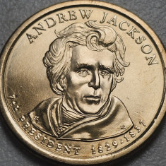 Monedă 1 Dollar 2008 USA, Andrew Jackson, 7th President, unc, litera D
