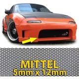 Grilaj de curse din plasa de aluminiu, grilaj tip fagure, plasa de curse din aluminiu 150x30cm negru mediu Performance AutoTuning