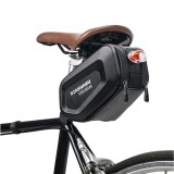 Suport pentru bicicletă eMazing, cu carcasă rigidă, confecționată din piele artificială și carbon, dimensiuni 20x12x11.5 cm, montare sub șa, capacitat