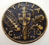 1.636 ITALIA WWII VITTORIO EMANUELE III 10 CENTESIMI 1942 R, Europa, Bronz-Aluminiu