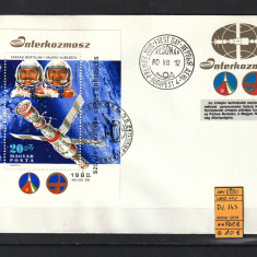 Ungaria, 1980 | Programul Intercosmos - Zbor Ungaria URSS - Cosmos | FDC | aph