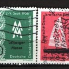 GERMANIA (DDR) 1956 – TARG LEIPZIG. SERIE STAMPILATA SUPRATIPAR VALOARE 20, F143