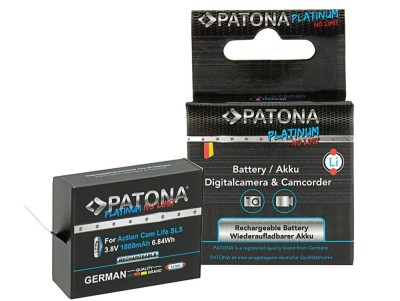 ​Baterie Reincarcabila PATONA Platinum Battery 4231 Pentru PATONA Action Cam Life SL5 foto