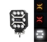 LED Lumini de lucru Lampe &#039;&#039;DEMMON&#039;&#039; DRL 12V 24V 27W pentru Camion tractor Suv 4x4 Spot Beam Alb/Galben/Rosu