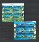 ROMANIA 2010-LACURI MONTANE,EM. COM. ARGENTINA-ROMANIA, BLOCURI-LP 1876c, Nestampilat