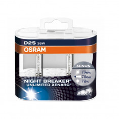 Bec Xenon D2s Osram Night Breaker Unlimited Set 2 Becuri Cod 66240xnbs2 - PHI2-66240XNBS2 foto