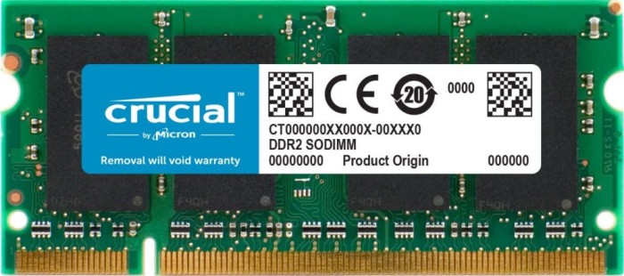 Memorie laptop Crucial 2GB Single DDR2 667MHz