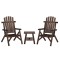 Gossi set mobilier de gradina, 3 piese, lemn masiv de molid