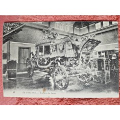 Fotografie tip carte postala, Le Trianon - Voiture du Sacre, inceput de secol XX