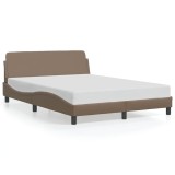 Cumpara ieftin Cadru de pat, Dover, cappuccino, 140x200 cm, piele ecologica