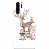 Husa silicon pentru Huawei P30 Pro, Foxs And Deer